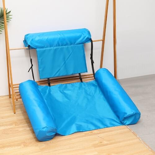 Portable Swimming Inflatable Float Inflatable Floating Row Swimming Pool Hammock Bed Beach Water Lounger Chair