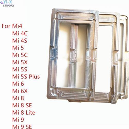 Glue Mould LCD screen glass Aluminum Metal Mold Holder for Xiaomi Mi 4 4C 4S 5 5C 5X 5S 5S Plus 6 6X 8 SE Lite 9 Mi6 Mi6X Mi8