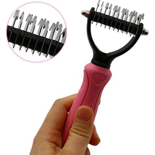 Stainless Steel Cutter Pet Grooming Combs for Cats Brush Comb Cat Hackle Pet Deshedding Brush CombS for Animal Dog Pet Hair Comb