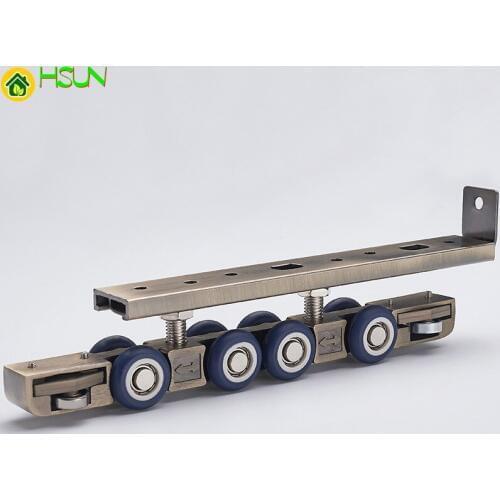 Sliding doors Hanging wheel Kitchen Bathroom Wooden Door Pulley Household Hardware Accessories 8 Wheels Hanging wheel 2 Pcs