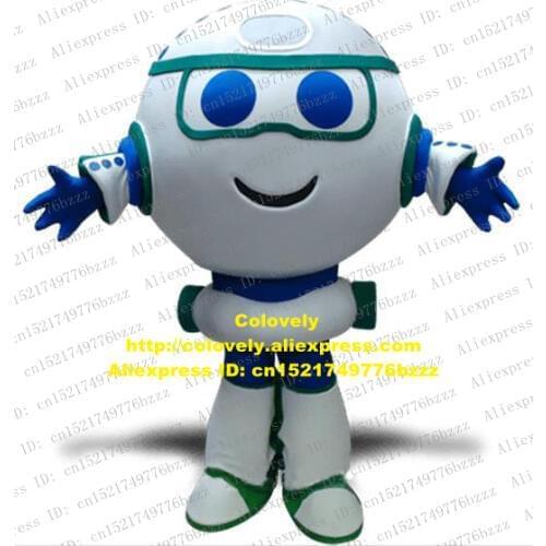 Robot Automaton Mascot Costume Adult Cartoon Character Outfit Fancy Dress Suit Talk Of The Town Parents-child Campaign zz7052