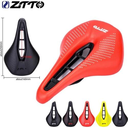 ZTTO MTB Road Bike Saddle Bicycle Ergonomic Short Nose Saddle 160mm Wide Comfort Long Trip Light Weight Thicken Soft Buffer Seat
