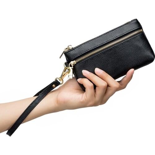 Hand Strap Style Fine Hardware Smooth Zipper Style Women Hand Grip bag Daily Small Items Trip Wallet Fashion Lady Coin Purse