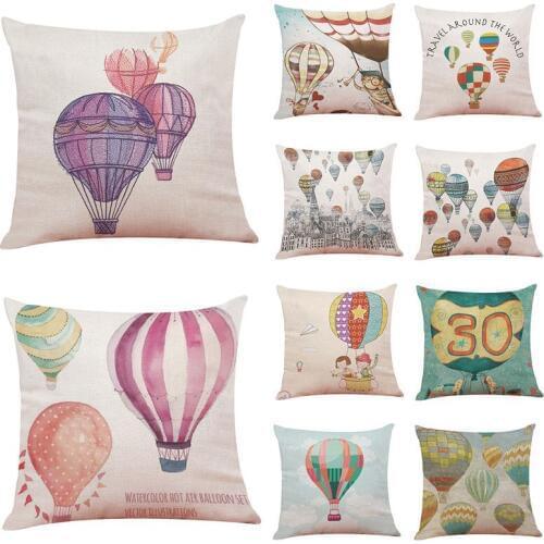 Dream hot air balloon Decor Chair seat sofa seat Decorative pillow cover Home house coffee shop kids bedroom friend gift cojines