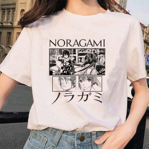 Yato Graphic Tees Shirt Japanese Anime Cartoon Noragami T Shirt Women Kawaii Summer Tops Unisex Hip Hop Harajuku T-shirt Female