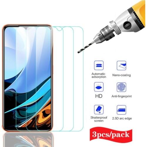 3pcs full cover 9h clear tempered glass for xiaomi redmi 9t 9 t t9 J19S 6.53" for readmi9t hd premium glas screen protector film