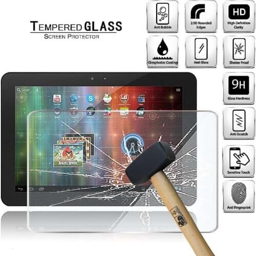 Tablet Tempered Glass Screen Protector Cover for Prestigio MultiPad 10.1 Ultimate Full Screen Coverage Explosion-Proof Screen
