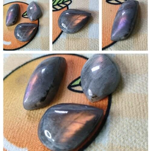 1PCS Natural Purple yellow Labradorite Stone gemstones Crystal Chakra Reiki Healing Labradorite stones