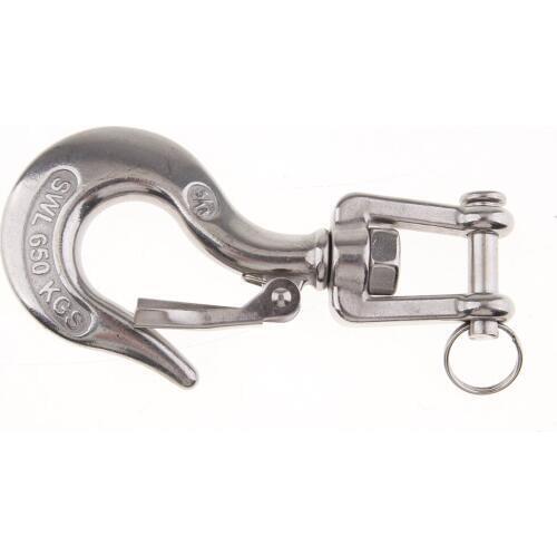 304 Stainless Steel 5/16" Swivel Lifting Hook Rigging Towing Equipment
