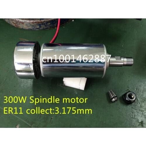 52mm cnc spindle 300w ER11 chuck DC 12-48v 300W Spindle motor cnc for Engraving Machine + clamp EN115
