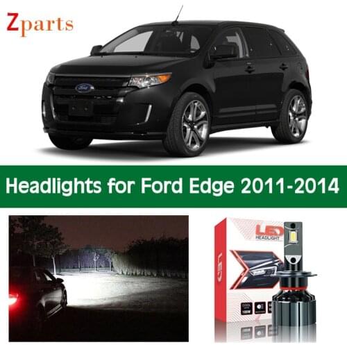 Car Bulbs For Ford Edge 2011 2012 2013 2014 LED Headlight Headlamp Low High Beam Canbus Lights Auto Lighting Accessories