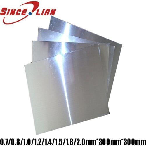 White Nickel copper plate 0.7mm 0.8mm 1mm 1.2mm 1.5mm 2.0mm for Industry Mould or Metal Art Cupronickel plate Material for DIY