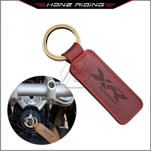For BMW Motorrad S1000XR S1000 XR Models Motorcycle Keychain Cowhide Key Ring