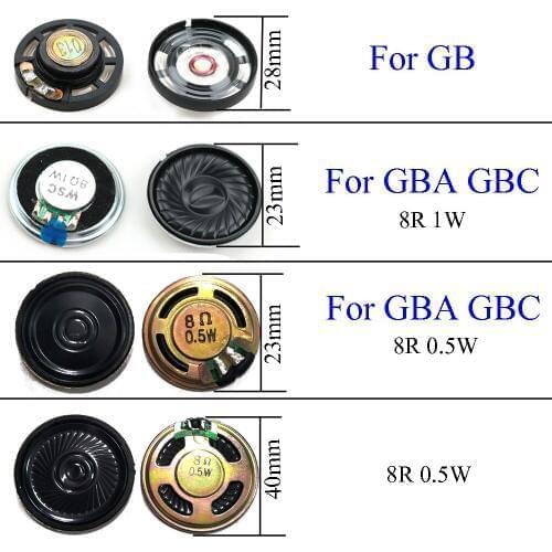 YuXi 23mm 28mm 40mm Louder Speaker for Nintend Gameboy Color Advance GBA GBC for Gameboy Advance GB LoudSpeaker