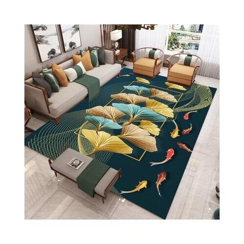 Household 3D living room carpet, covered with sofa, coffee table mat, crawling mat and printed carpet