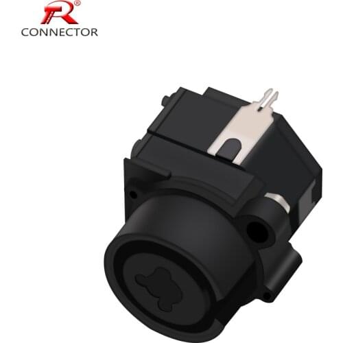 Dual Function xlr+ jack 6.35mm connector Professional Audio Jack Socket 7pins Soldering panel mounted connector