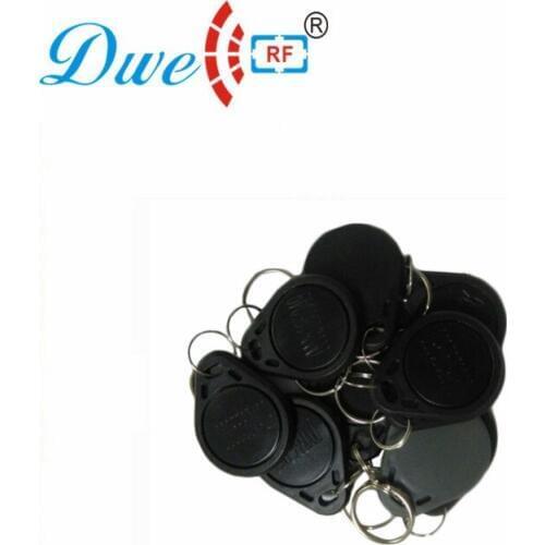 DWE CC RF Access Control Card Black 125khz 13.56mhz EM4100 Contactless Token Key Tag K001