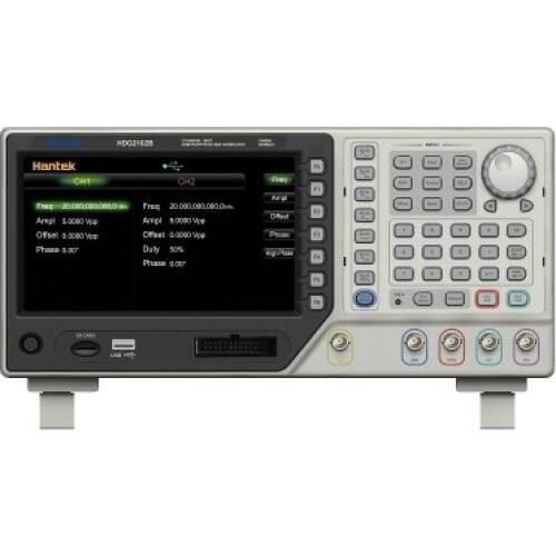 Hantek HDG2102B 2CH 100MHz 250MSa/s DDS Function Signal Arbitrary Waveform Generator 64M Memory Depth USB 800x480 16CH Output