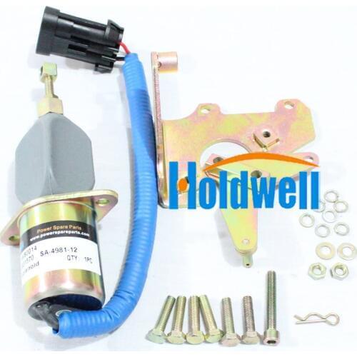 Holdwell Fuel Shut Off Solenoid 3931570 SA-4981-12 for 94-98 5.9L Dodge Cummins 5016244AA