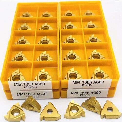 MMT 16ER AG60 UE6020 US735 Thread Turning Tool Carbide Turning Tool CNC Metal Lathe Parts Tool Thread Cutting Tool Turning Tool