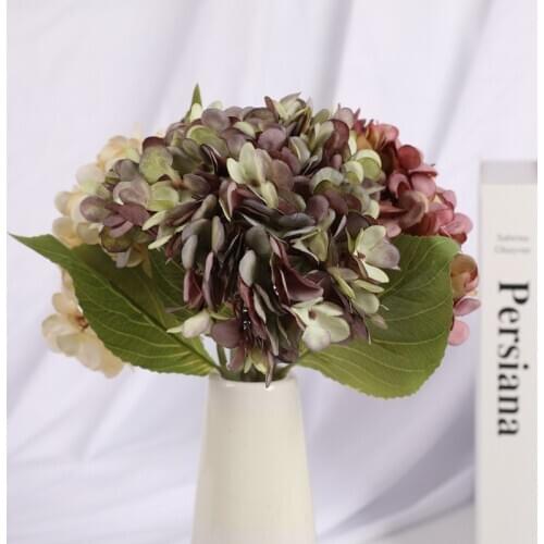 Artificial Flowers High Quality Silk Hydrangea Home Decoration DIY Wedding Flowers Wall Wreaths vases for decoration Accessories