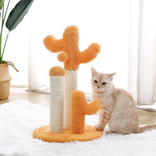 Catry Cat Tree Bed with Scratching Post with Sisal Covered Climbing Activity Tower Fiber 2-in-1 Best Holiday Cat Gifts