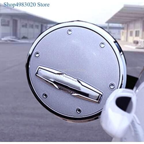For Jeep Cherokee 2014 2015 2016 2017 2018 Fuel Tank Cap Oil Gas Box Cover Protector Panel Chrome Car Styling Accessories