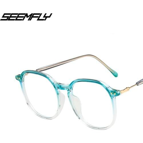 Seemfly Anti Blue Light Blocking Glasses Women Men Flexible Computer Goggle Unisex Eyewear Eyeglasses Plain Mirror Spectacle New
