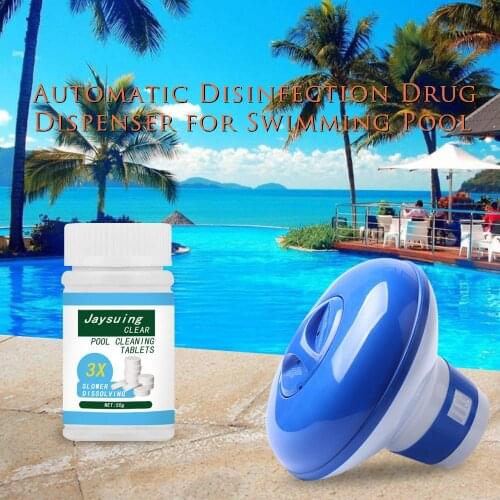 Pool Cleaning Floating With 100pcs Purifier Tablets Swimming Pool Chlorine Dispenser Kit