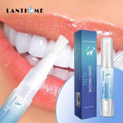 New 2021 4ML Teeth Whitening Pen Gel Tooth Cleaning Pen Brush with Teeth Whitening Strips White Smile Dental Tools