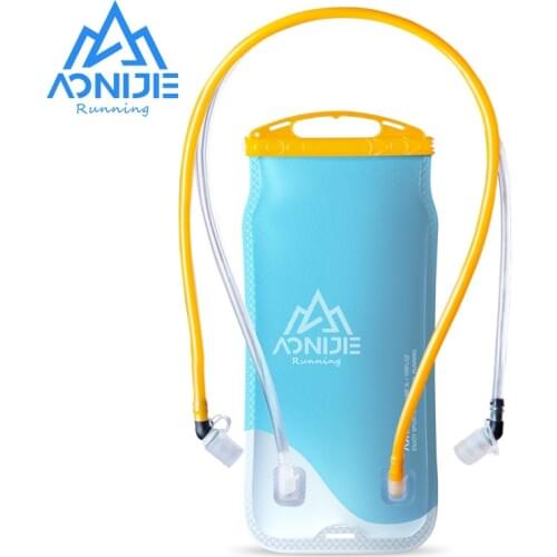 AONIJIE SD56 Double Bin 2L Water Bag Soft Reservoir Water Bladder Hydration Pack Beverage Storage Bag BPA Free With Double Pipe
