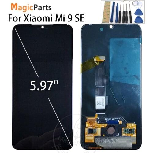 5.97 INCH AMOLED For Xiaomi Mi 9 SE LCD Display Touch Screen Digitizer Assembly For MI 9SE Display Replacement FREE SHIPPING