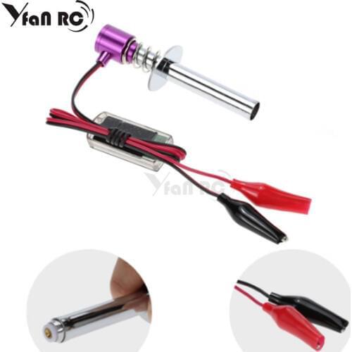 1 pcs Electric candles Glow Plug Starter Igniter for RC 1/10 1/8 Nitro Car Monster Truck alligator clip HSP Himoto