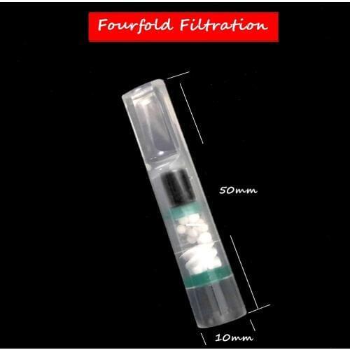 10pcs/lot Disposable Cigarette Holder Filters Absorb Tar and Nicotine WL159 Filter Cigarette holders with Fourfold Filtration