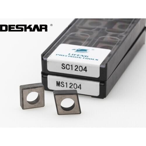 10PCS STM1603 STM16 ST1603 SD1103 ST1604 SC1204 SW0603 SW0804 MS1204 SV1603 DESKAR Shim Carbide Knife Pad For Lathe Cutter Tool