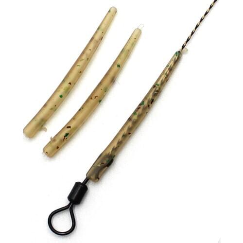 20PCS Carp Fishing Accessories Anti Tangle Sleeve Helicopter Chod Rig Swivel Connector Carp Tubing Fishing Line Protection Tool