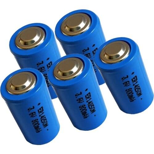 5PCS ER14250M 14250 CR14250SL 1/2AA 1/2 AA 3.6V 800mAh High magnification PLC industrial lithium primary battery for camera