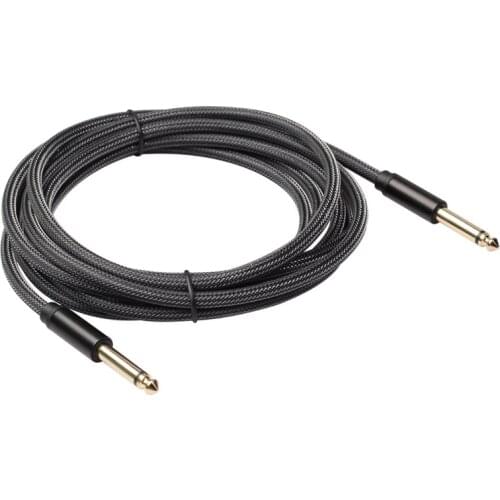 6.35mm Male to Male Guitar Audio Cable, 6.35mm Male Jack Stereo Audio Instrument Cord,6.35 Balanced Line Speaker Cable