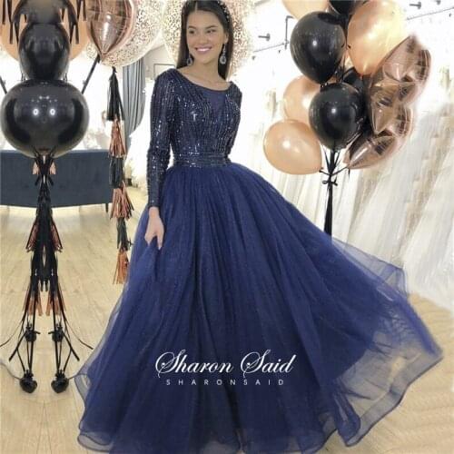 Arabic Navy Blue Long Sleeve Muslim Evening Dress Emerald Green Dubai Women Long Burgundy Formal Dresses for Wedding Party Gowns