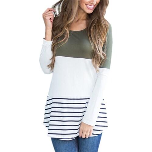 5 Colors New Basic Tee Spring Autumn Women Tops And Blouses Casual Lace Patchwork Shirts Blusas Mujer Long Sleeve Ladies Clothes