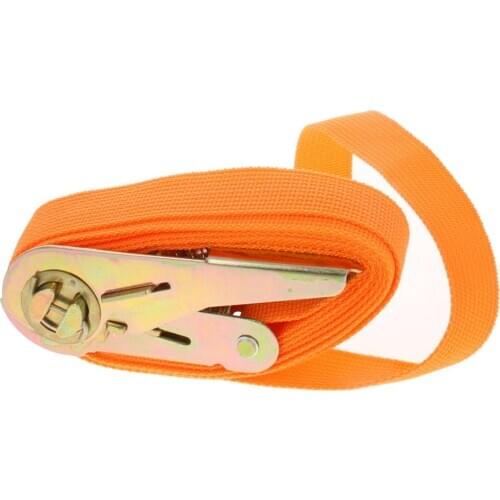 Hot 1/2pcs 2 Meters Without Hook Binding Belt Red/Orange/Black/Blue Ratchet Inner Diameter 25mm Polypropylene Fiber Width 25mm