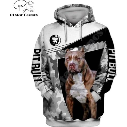 Dog Lover Pit bull 3D Printed Autumn Men Hoodies Unisex Pullovers Zip Hoodie Casual Street Tracksuit Cosplay Clothing DW671