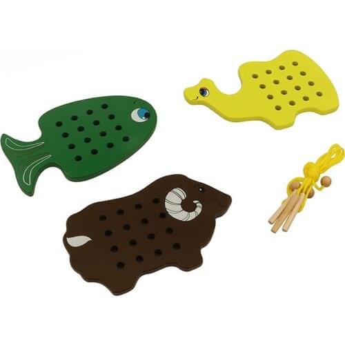 Animal String Boards Exercise The Babys Hand-Eye Coorination Ability To Train The Babys Reverse Thinking Montessori Toys