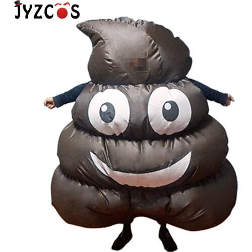 JYZCOS Inflatable Poop Costumes Funny Stool Prop Carnival Christmas Party Wrestler Fancy Dress Halloween Costume for Men Adult