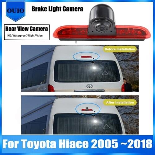 HD Rear View Reverse Camera For Toyota Hiace 2005 2006 2007 2008 2009 2010 2011 2012 ~ 2018 BackUp Parking Brake light Camera
