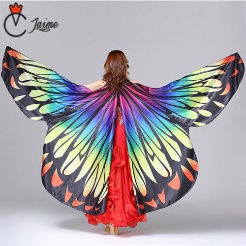 Butterfly Wings Belly Dance Isis Wings include bag and sticks Stage Performance Props Dance Accessories Egyptian Gold Wings