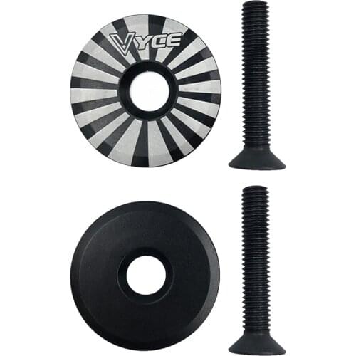 Aluminum alloy MTB Road Bike Bowl Cover Bicycle Stem Top Cap for 28.6mm Fork Tube Headset Cap with Screw Cycling Accessories