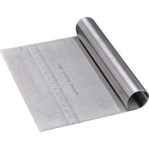 Kitchen Bakeware Tools Stainless Steel Scale Pastry cutter Chopper Baking Spatula Dough Scraper