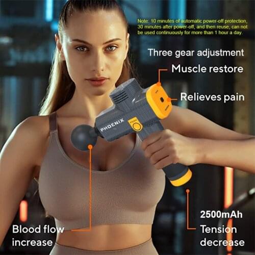 Massage Gun Touch Screen Deep Tissue Percussion Muscle Massager Relief Body Massager Fascia Gun