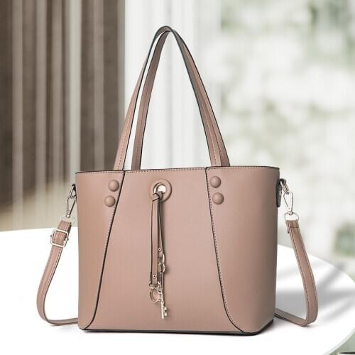 2020 New Womens Sweet Fashion Solid Color Simplicity Versatile One Shoulder Crossbar Portable Womens Bag Fashion